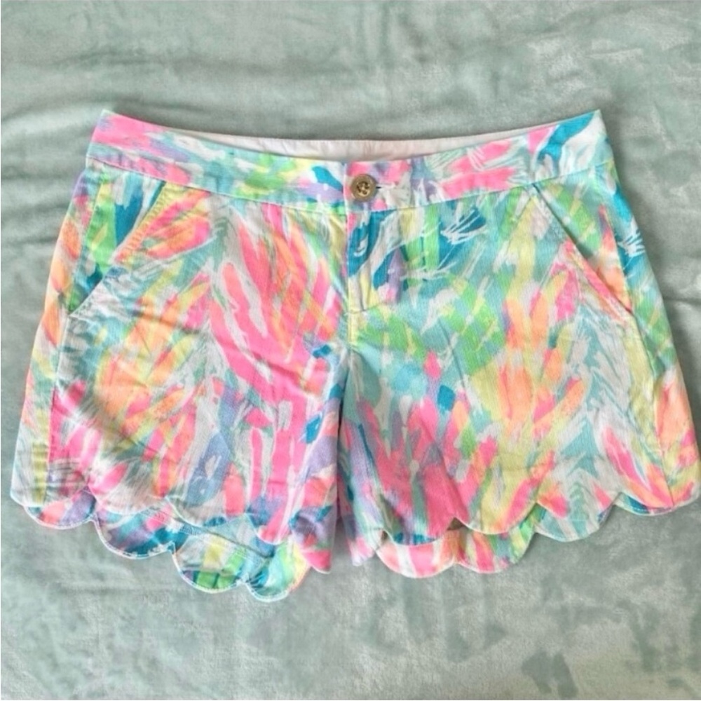 Lilly Pulitzer Buttercup 5" Shorts Multi Sparking Sands Women’s Size 0